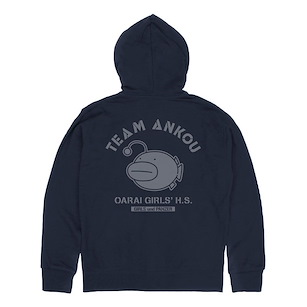 少女與戰車 (加加大)「鮟鱇隊」Ver.2.0 深藍色 連帽拉鏈外套 Ankou Team Zip Hoodie Ver.2.0/NAVY-XXL【Girls and Panzer】