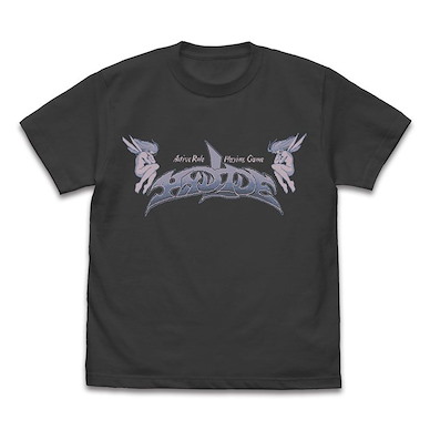 夢幻仙境 (中碼) Hydride 標誌 和 仙女 墨黑色 T-Shirt T-Shirt /SUMI-M【Hydlide】