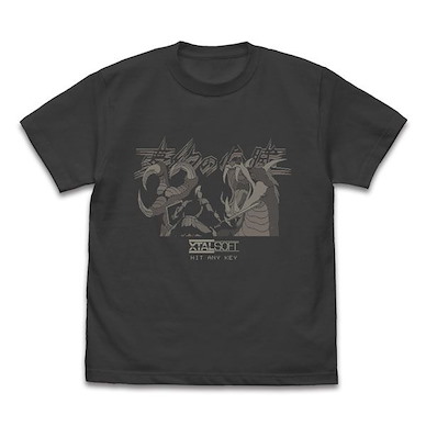 夢幻的心臟 (中碼) 遊戲封面 墨黑色 T-Shirt T-Shirt /SUMI-M【Mugen no Shinzou】