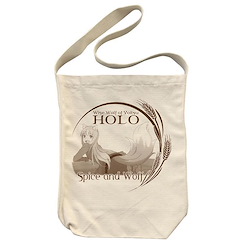 狼與辛香料 「赫蘿」MERCHANT MEETS THE WISE WOLF 米白 肩提袋 TV Anime "MERCHANT MEETS THE WISE WOLF" Holo Shoulder Tote Bag /NATURAL【Spice and Wolf】