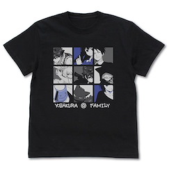 夜櫻家大作戰 (大碼) 夜櫻特務一家 黑色 T-Shirt Yozakura Spy Family T-Shirt /BLACK-L【Mission: Yozakura Family】