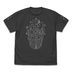 異獸魔都 : 日版 (加大)「心」原作版 墨黑色 T-Shirt