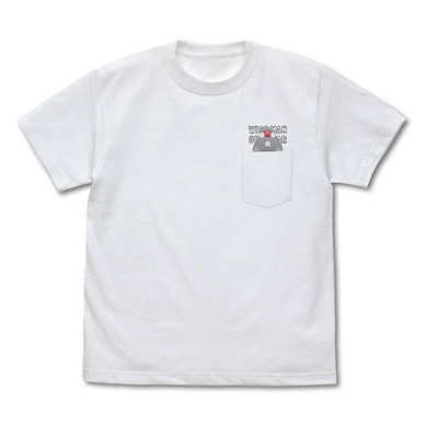 佐佐木與文鳥小嗶 (中碼)「小嗶」白色 T-Shirt Pichan Pocket T-Shirt /WHITE-M【Sasaki and Peeps】