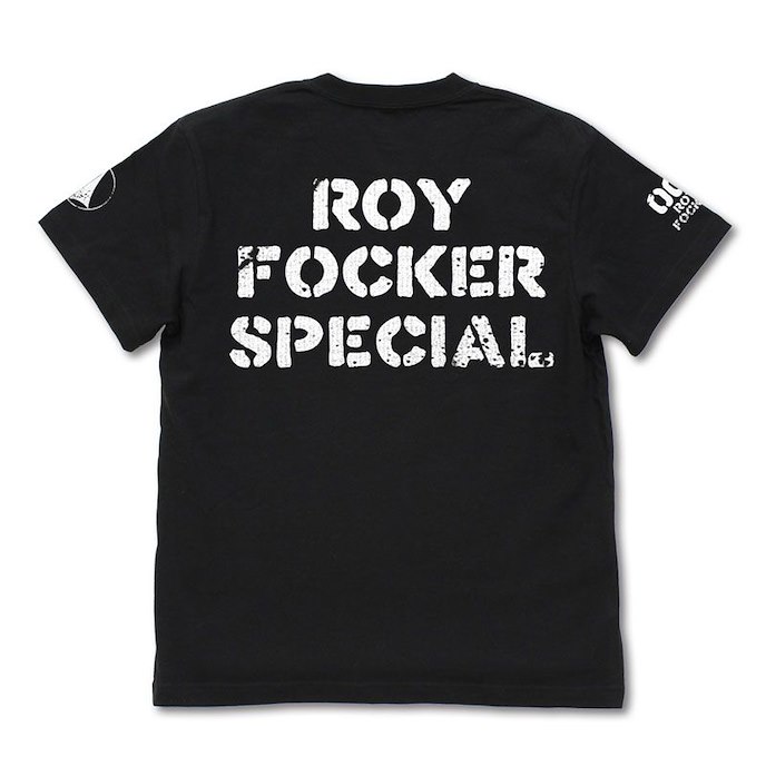 超時空要塞 : 日版 (中碼) 超時空要塞 可曾記得愛 Roy Focker Special Ver.2.0 黑色 T-Shirt