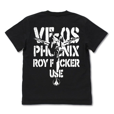 超時空要塞 (大碼) 超時空要塞Zero VF-0S鳳凰 黑色 T-Shirt Macross Zero VF-0S Phoenix T-Shirt /BLACK-L【Macross】
