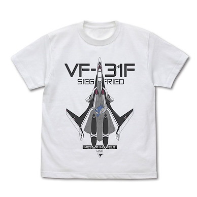超時空要塞Δ (中碼)「VF-31F Siegfried」白色 T-Shirt VF-31F Siegfried T-Shirt /WHITE-M【Macross Delta】