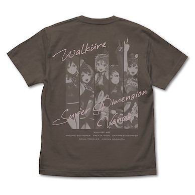 超時空要塞Δ (加大) We're Walküre 暗黑 T-Shirt We're Walkure T-Shirt /CHARCOAL-XL【Macross Delta】