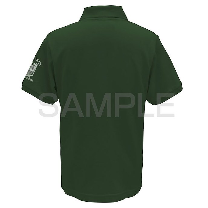 進擊的巨人 : 日版 (細碼) 調查兵團 LOGO 刺繡 亮綠色 Polo Shirt