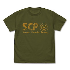 SCP基金會 (加大) SCP財團 職員長年穿著標誌 墨綠色 T-Shirt Vintage Logo T-Shirt /MOSS-XL【SCP Foundation】