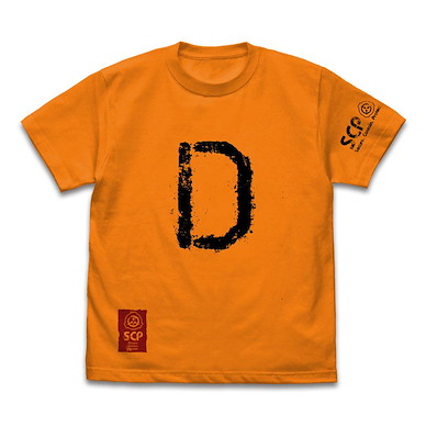 SCP基金會 (加大) SCP財團 D級人員 橙色 T-Shirt D Class Personnel T-Shirt /ORANGE-XL【SCP Foundation】