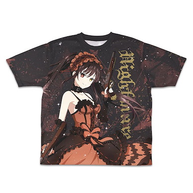 約會大作戰 (加大)「時崎狂三」前後圖案印刷 T-Shirt [Nightmare] Kurumi Tokisaki Double-sided Full Graphic T-Shirt /XL【Date A Live】