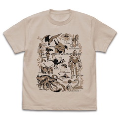 迷宮飯 : 日版 (加大) 魔物圖鑑 深米色 T-Shirt