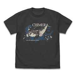 迷宮飯 : 日版 (大碼)「法琳」奇美拉形態 墨黑色 T-Shirt