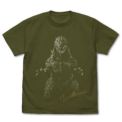 哥斯拉系列 (細碼)「哥斯拉」(1999) 墨綠色 T-Shirt Godzilla (1999) T-Shirt /MOSS-S【Godzilla Series】
