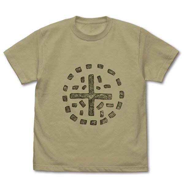 哥斯拉系列 : 日版 (大碼)「伊房島」紋章 深卡其色 T-Shirt