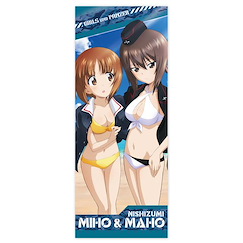 少女與戰車 「西住美穗 + 西住真穗」水著 混合纖維毛巾 Miho & Maho Hybrid Face Towel Swimsuit Ver.【Girls and Panzer】