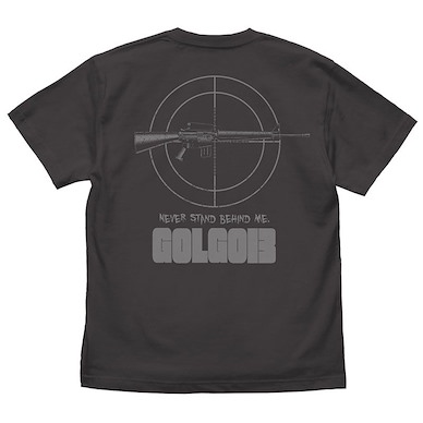 骷髏13 (大碼)「M16」墨黑色 T-Shirt M16 T-Shirt /SUMI-L【Golgo 13】
