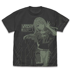 學園偶像大師 (大碼)「紫雲清夏」全印刷 墨黑色 T-Shirt Sumika Shiun All Print T-Shirt /SUMI-L【Gakuen Idolm@ster】