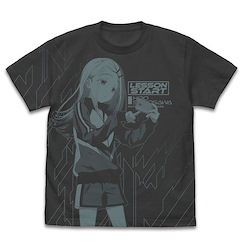 學園偶像大師 (大碼)「篠澤廣」全印刷 墨黑色 T-Shirt Hiro Shinosawa All Print T-Shirt /SUMI-L【Gakuen Idolm@ster】