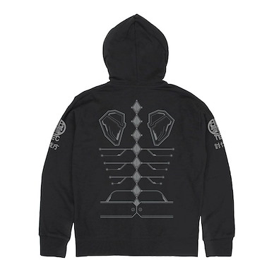 怪獸8號 (中碼) 出雲科技防衛隊員 黑色 連帽拉鏈外套 Izumo Tech Zip Hoodie /BLACK-M【Kaiju No. 8】