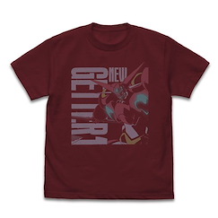 三一萬能俠系列 (加大)「三一萬能俠一號」新三一萬能俠 酒紅色 T-Shirt Getter 1 T-Shirt /BURGUNDY-XL【Getter Robo Series】