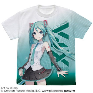 VOCALOID系列 (加大)「初音未來」V4X 全圖案 白色 T-Shirt Hatsune Miku V4X Full Graphic T-Shirt /WHITE-XL【VOCALOID Series】