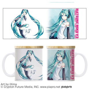 VOCALOID系列 「初音未來」V3 陶瓷杯 附木杯蓋 Hatsune Miku V3 Full Color Mug w/Lid【VOCALOID Series】