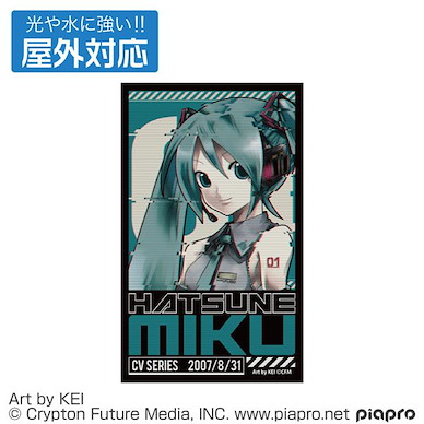 VOCALOID系列 「初音未來」室外對應 貼紙 (11cm × 6.6cm) Hatsune Miku Outdoor Compatible Sticker【VOCALOID Series】