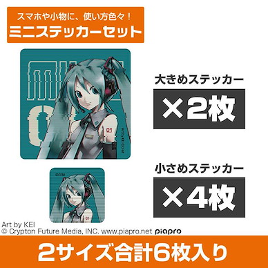 VOCALOID系列 「初音未來」迷你貼紙 Set (6 枚入) Hatsune Miku Mini Sticker Set【VOCALOID Series】