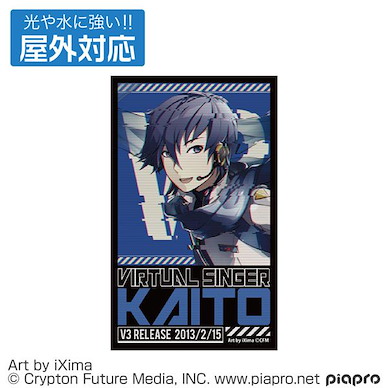 VOCALOID系列 「KAITO」V3 室外對應 貼紙 (11cm × 6.6cm) KAITO V3 KAITO Outdoor Compatible Sticker【VOCALOID Series】