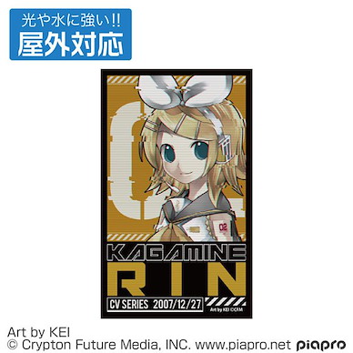 VOCALOID系列 「鏡音鈴」室外對應 貼紙 (11cm × 6.6cm) Kagamine Rin Outdoor Compatible Sticker【VOCALOID Series】