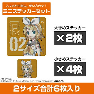 VOCALOID系列 「鏡音鈴」迷你貼紙 Set (6 枚入) Kagamine Rin Mini Sticker Set【VOCALOID Series】