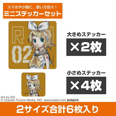 VOCALOID系列 「鏡音鈴」迷你貼紙 Set (6 枚入) Kagamine Rin Mini Sticker Set【VOCALOID Series】