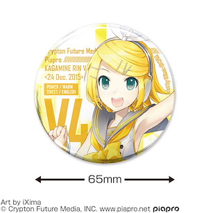 VOCALOID系列 「鏡音鈴」鏡音鈴, 連 V4X 65mm 徽章 Kagamine Rin, Len V4X Kagamine Rin V4X 65mm Can Badge【VOCALOID Series】