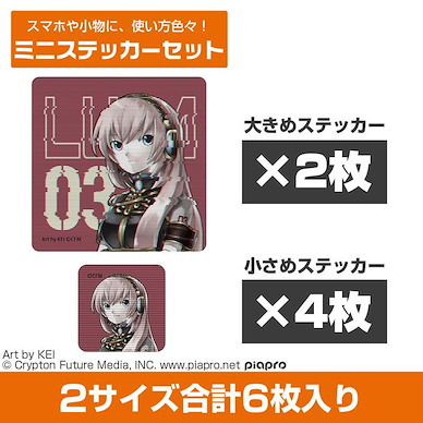 VOCALOID系列 「巡音流歌」迷你貼紙 Set (6 枚入) Megurine Luka Mini Sticker Set【VOCALOID Series】