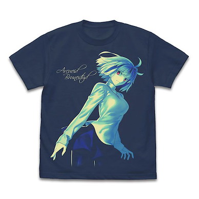 月姬 (中碼)「愛爾奎特」月の記憶 板岩灰 T-Shirt A piece of blue glass moon Arcueid Brunestud T-Shirt Memory of the Moon Ver./SLATE-M【Tsukihime】