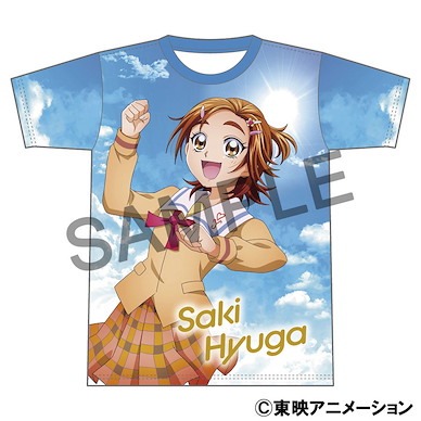 光之美少女系列 (加大)「日向葵」光之美少女Ⅲ 全圖案 T-Shirt Full Graphic T-Shirt Hyuga Saki Futari wa Pretty Cure Splash Star【Pretty Cure Series】