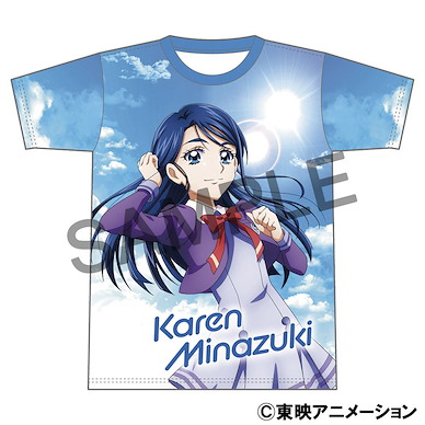 光之美少女系列 (加大)「水無月香戀」Yes! 光之美少女 全圖案 T-Shirt Full Graphic T-Shirt Minazuki Karen Yes! PreCure 5 GoGo!【Pretty Cure Series】