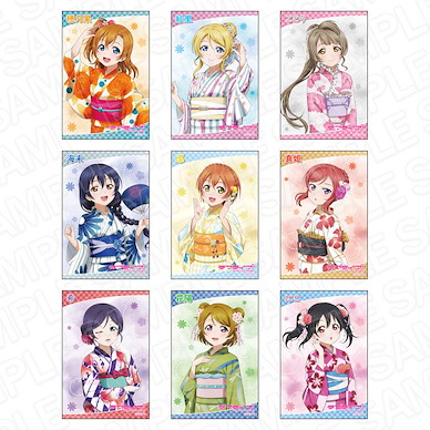 LoveLive! 明星學生妹 方形徽章 浴衣 Ver. (9 個入) Square Can Badge Yukata Ver. (9 Pieces)【Love Live! School Idol Project】