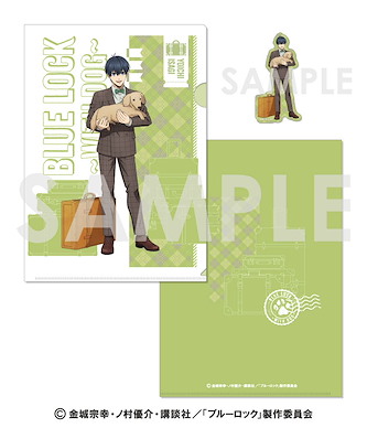 BLUE LOCK 藍色監獄 「潔世一」~With Dog~ A4 文件套 + 貼紙 Clear File & Die-cut Sticker Set -With Dog- 1 Isagi Yoichi【Blue Lock】