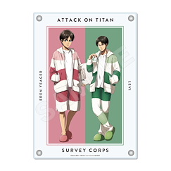 進擊的巨人 「艾倫 + 里維」睡衣 Ver. 亞克力板 Twin Acrylic Board 01 Pajamas【Attack on Titan】