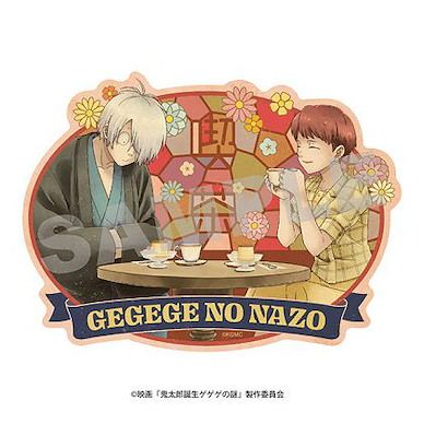 鬼太郎 「鬼眼爸爸 + 鬼太郎母親」喫茶 行李箱 貼紙 Travel Sticker 1 Kitaro's Father & Kitaro's Mother Cafe【GeGeGe no Kitaro】