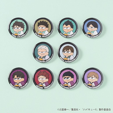 排球少年!! 32mm 徽章 ジロリ -仙台Ver.- (10 個入) Jirori Can Badge Sendai (10 Pieces)【Haikyu!!】