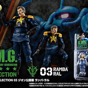 機動戰士高達系列 G.M.G. COLLECTION 03「蘭巴」自護公國 可動 G.M.G. COLLECTION 03 Principality of Zeon Ramba Ral【Mobile Suit Gundam Series】