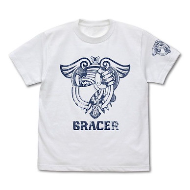 英雄傳說系列 (大碼) 空之軌跡 遊擊士協會 白色 T-Shirt Trails in the Sky Bracer T-Shirt /WHITE-L【The Legend of Heroes Series】