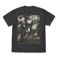 命運石之門 : 日版 (細碼) 命運石之門 視覺圖 墨黑色 T-Shirt