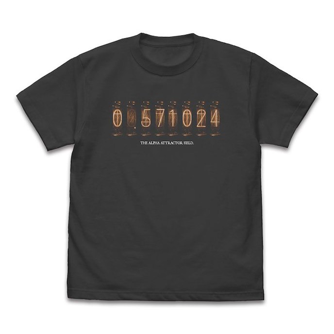 命運石之門 : 日版 (中碼) 分歧道數 墨黑色 T-Shirt