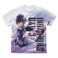 偶像大師 灰姑娘女孩 (加大)「白雪千夜」白面の騎士 全圖案 白色 T-Shirt [White Royale] Chiyo Shirayuki + Full Graphic T-Shirt /WHITE-XL【The Idolm@ster Cinderella Girls】