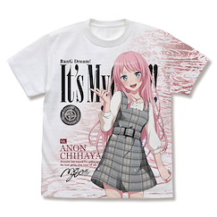 BanG Dream! (細碼)「千早愛音」It's MyGO！！！！！全圖案 白色 T-Shirt It's MyGO!!!!! Anon Chihaya Full Graphic T-Shirt /WHITE-S【BanG Dream!】