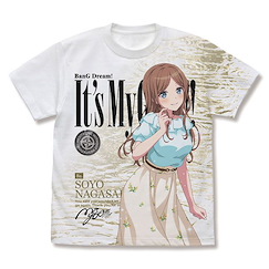 BanG Dream! : 日版 (大碼)「長崎爽世」It's MyGO！！！！！全圖案 白色 T-Shirt